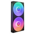Ventoinha NZXT F240 RGB Core Single-Frame Pretas - Dupla Vento&iacute;nha 120mm (240mm) image number null