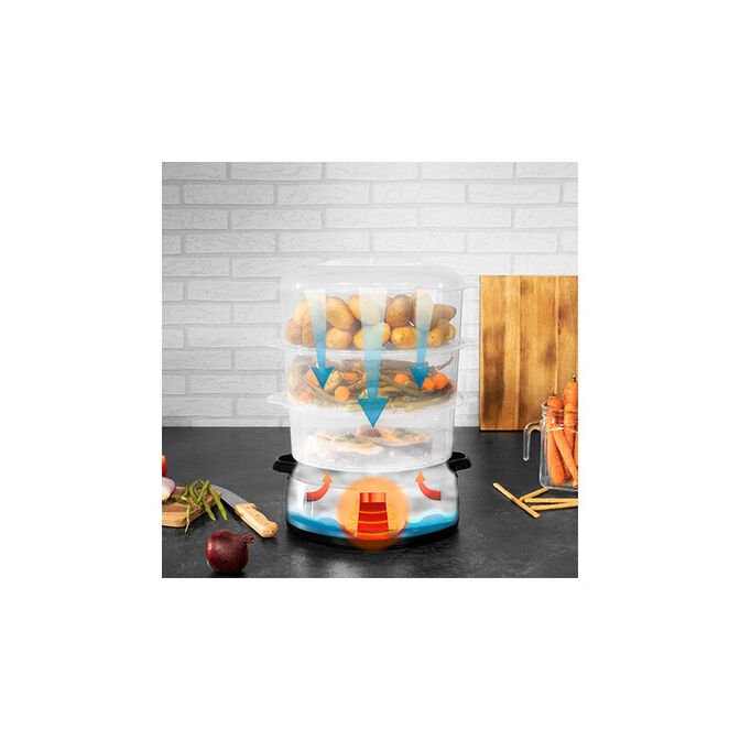 M&aacute;quina de Cozer a Vapor Cecotec Vapovita 3000 Inox image number 2