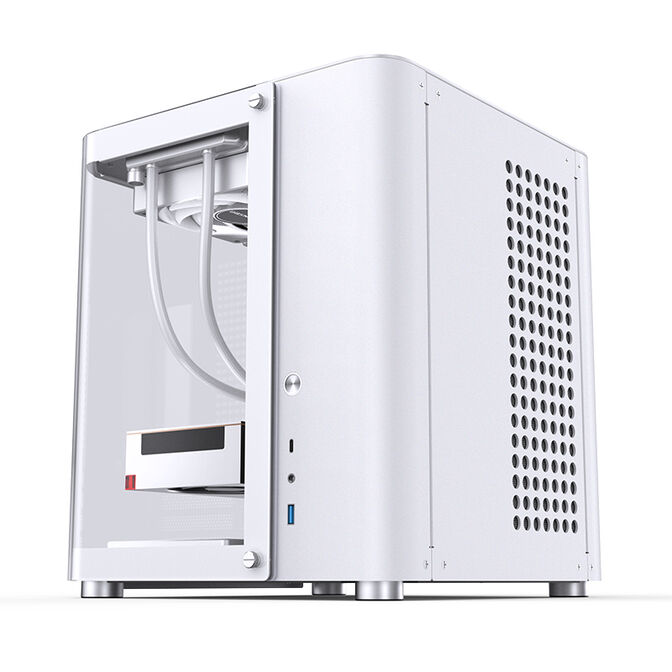 Caixa Micro-ATX Jonsbo TK-1 2.0 Vidro Temperado Branco image number 9