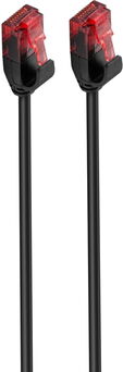 Cabo de Rede Slim Ewent RJ45 U/UTP Cat.6 2 M Preto image number null