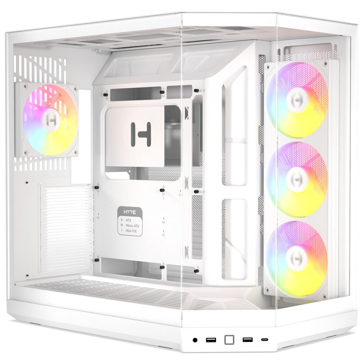 Caixa E-ATX Hyte Y50 Vidro Temperado Branco