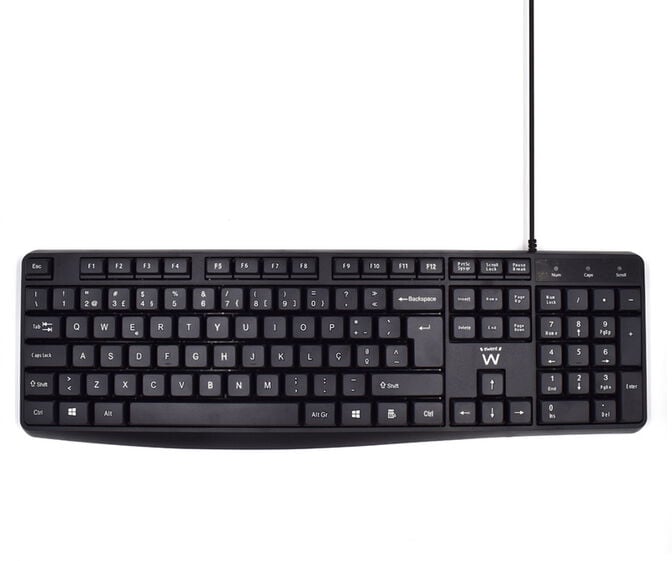 Teclado Ewent Business USB Quiet Typing PT Preto image number 0