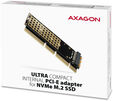 Adaptador PCIe 3.0 16x AXAGON PCEM2-1U, M.2 SSD NVMe, at&eacute; 80mm SSD, low profile 1U image number null