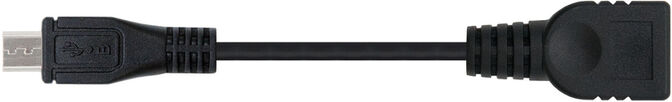 Cabo USB 2.0 OTG Nanocable Micro B/M-A/F 15 CM Preto image number 2
