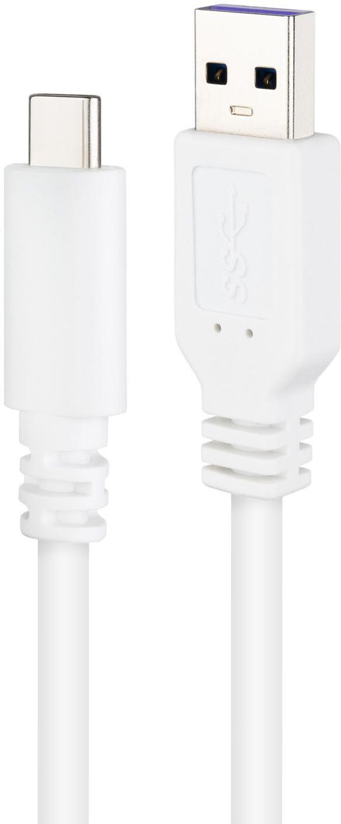 Cabo USB 2.0 3A Nanocable USB-C/M > USB-A/M 3 M Branco image number 2