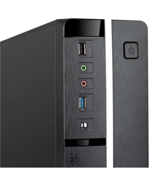 Caixa Mini-ITX Tooq C/Fonte Alimenta&ccedil;&atilde;o 500W Preta image number 2