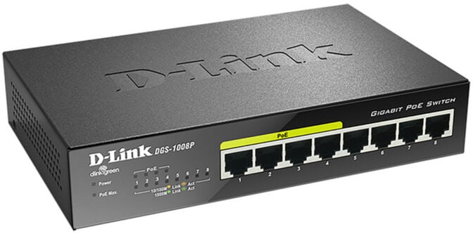 Switch D-Link DGS-1008P 8 Portas (4 x POE) + 68W Power Budget image number 1