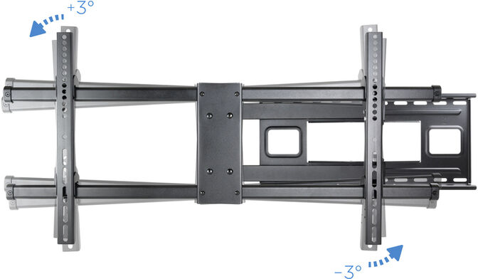 Suporte de Parede Tooq Tilt 43" a 80" Max. 50kg Preto image number 7