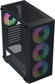 Caixa ATX Aerocool B509A Flow ARGB Vidro Temperado Preto image number null