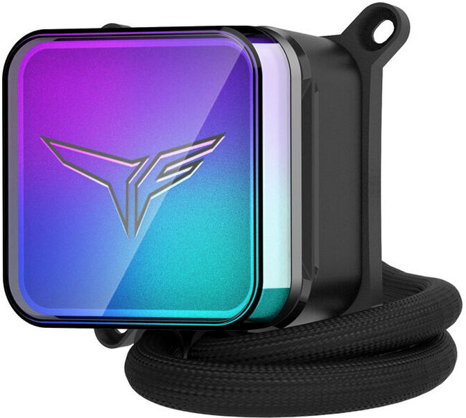 Water Cooler CPU Team Group T-Force Siren GA240M Preto image number 2