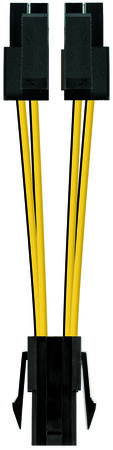 Cabo de Alimenta&ccedil;&atilde;o Nanocable 4PIN/F 4/4PIN/M 15CM image number null