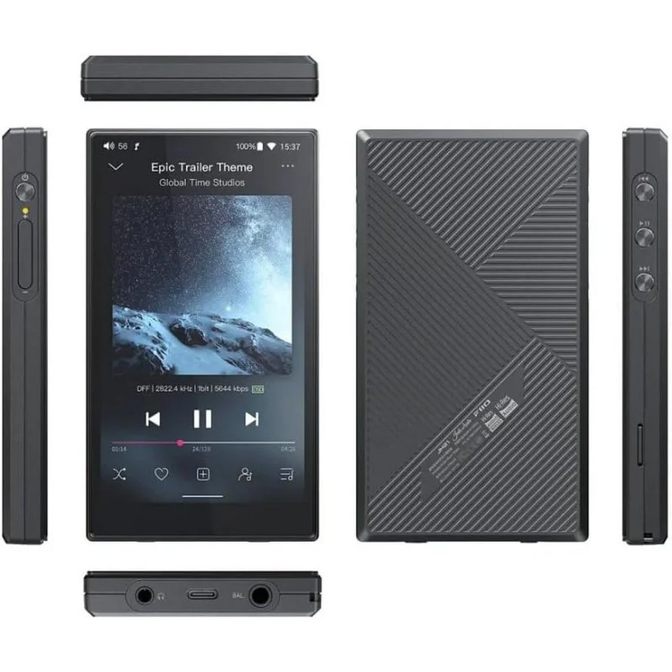 Leitor &aacute;udio Digital FiiO JM21 Android Hi-Res Preto image number 3