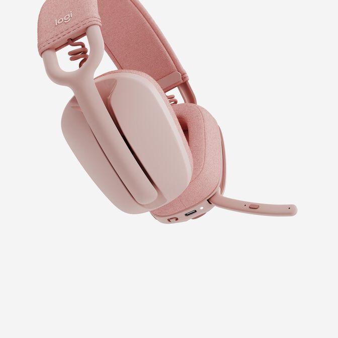 Headset Logitech ZONE Vibe 100 Bluetooth Rosa image number 2