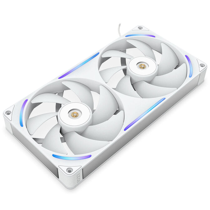 Ventoinha NZXT F280X Perfomance RGB Single-Frame Brancas - Dupla Vento&iacute;nha 140mm (280mm) image number 2
