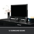 Colunas Logitech Z906 THX Surround Sound 5.1 1000W Peak/500W RMS Pretas image number null
