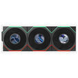 Ventoinha Lian Li UNI FAN TL120 LCD FLEX Wireless Preto 120mm (Pack 3) image number null