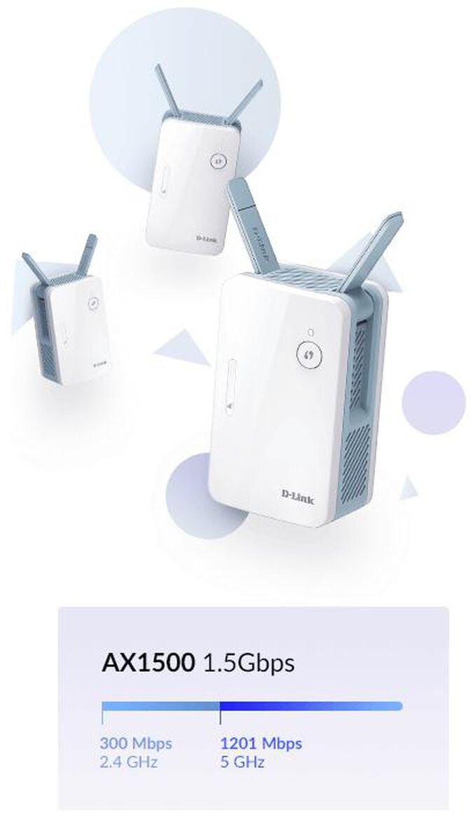 Repetidor D-Link E15 WiFi6 Mesh Eagle Pro AI image number 8