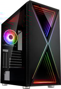 Caixa ATX Kolink VOID X ARGB Vidro Temperado Preto