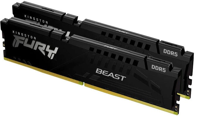 Kingston Kit 32GB (2 x 16GB) DDR5 5200MHz FURY Beast Preto CL36 image number 1