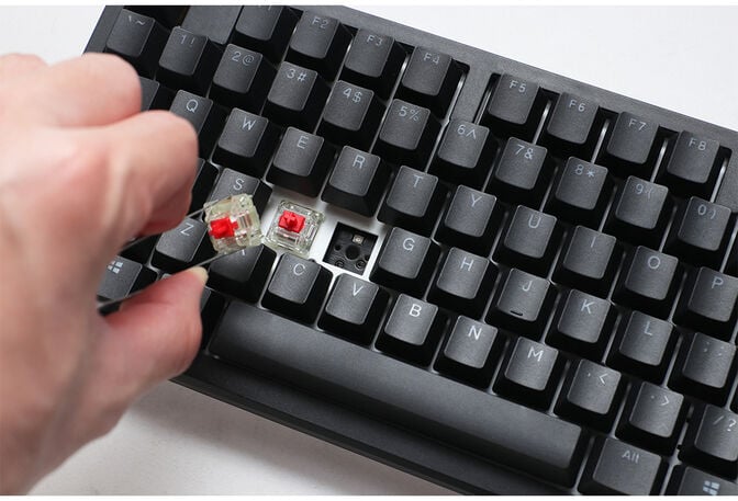 Teclado Mec&aacute;nico Ducky Zero 6108 100% Classic Black RGB Wireless MX2A-Red (ES) image number 7