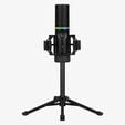Microfone Streamplify MIC RGB Tripod - Preto image number null