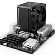 Cooler CPU Jonsbo HX6250 Preto - 140mm (LGA 1700) image number null