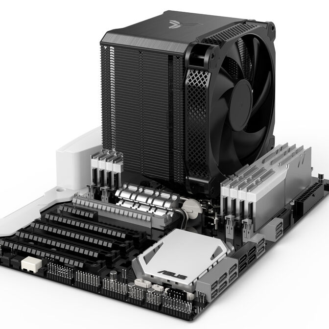 Cooler CPU Jonsbo HX6250 Preto - 140mm (LGA 1700) image number 3