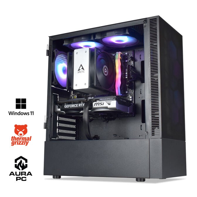 Computador AURA Gamer-PC Ryzen 5 7500F 16GB DDR5 1TB RTX 5060 Ti WiFi W11 Bonus