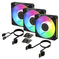 Ventoinha Arctic P12 BioniX PWM ARGB 120mm (Pack 3) - Preto