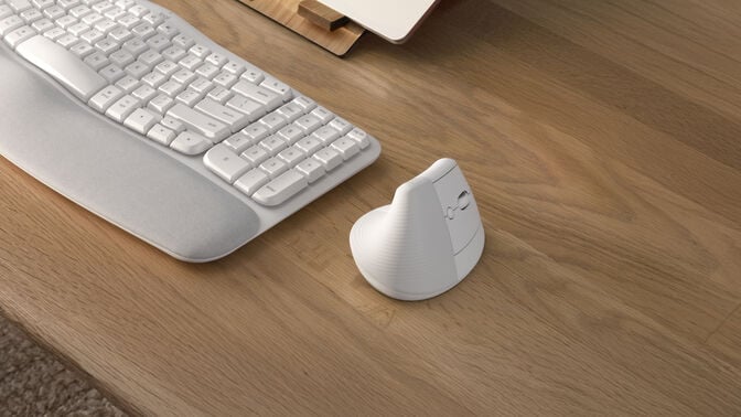 Rato Logitech Lift Vertical Wireless Branco image number 0