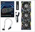 Ventoinha Lian Li UNI FAN SL120 LCD Wireless RGB Reverse Blade PWM Preto 120mm (Pack 3) image number null