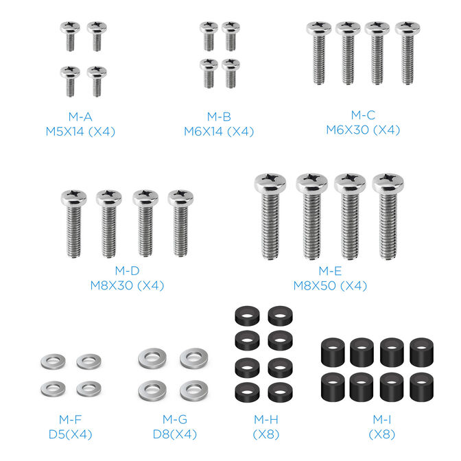 Suporte de Tecto Tooq Tilt Rota&ccedil;&atilde;o e Ajuste em Altura 23" a 55" M&aacute;x 20Kg image number 4
