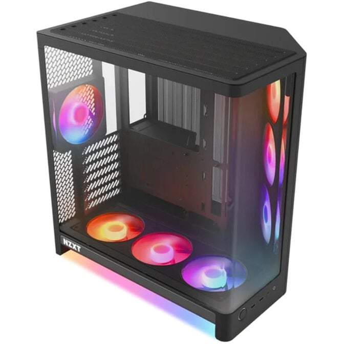 Caixa ATX NZXT H6 RGB+ Preta Vidro Temperado image number 0