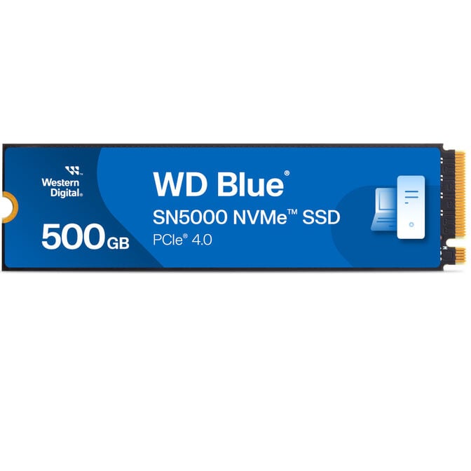 Disco SSD Western Digital Blue SN5000 500GB Gen4 M.2 NVMe (5000/4000MB/s) image number 1