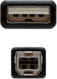 Cabo USB 2.0 Impressora Nanocable USB-A/M > USB-B/M 4.5 M Preto image number null