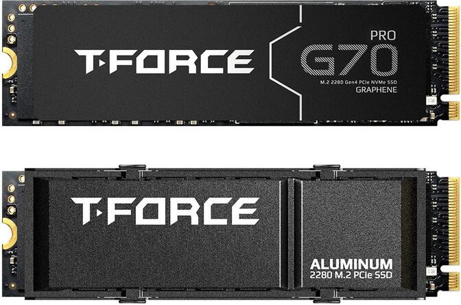 SSD Team Group T-Force G70 Pro 1TB Gen4 M.2 NVMe (7400/5500MB/s) C/Dissipador image number 0