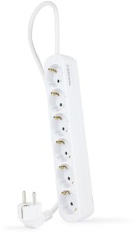 R&eacute;gua Nanocable 6 Tomadas 1.4 M Branco