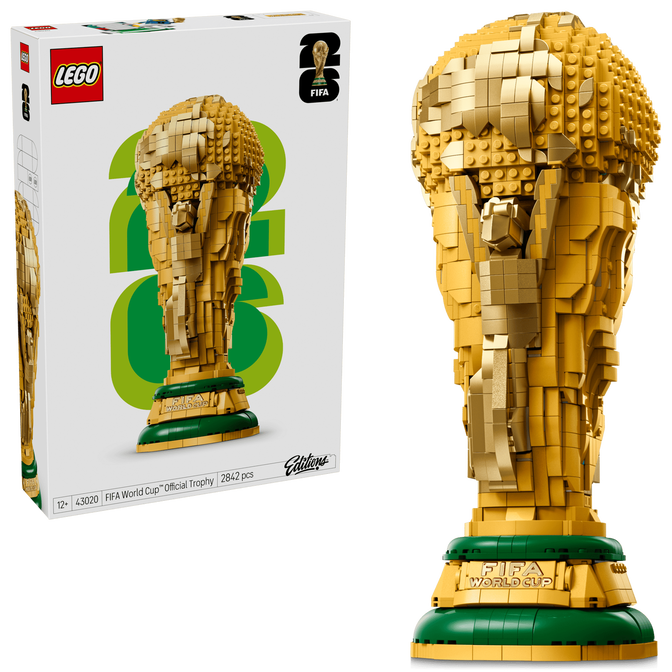 LEGO Editions: Trof&eacute;u Oficial do Campeonato do Mundo da FIFA, 2842 Pe&ccedil;as (43020) image number 0