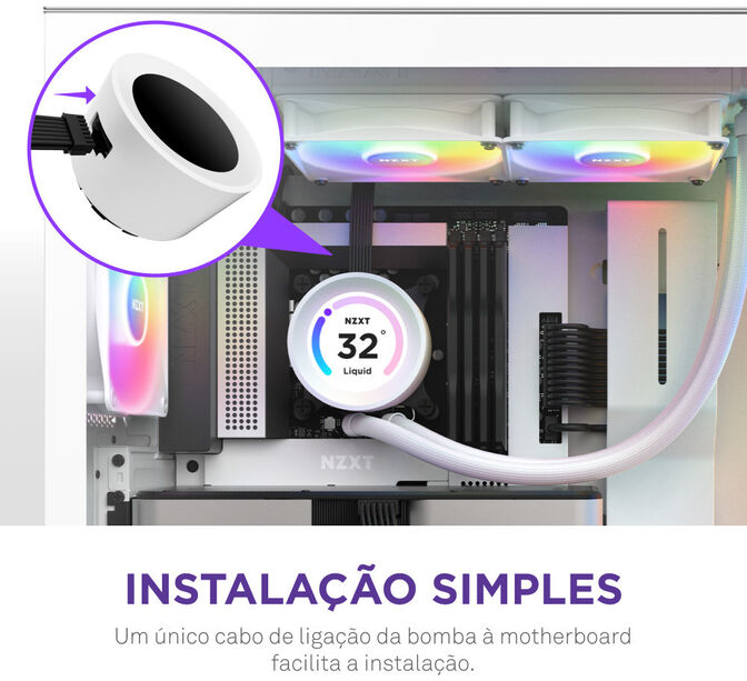 Water Cooler CPU NZXT Kraken Elite 240 RGB Branco image number 8