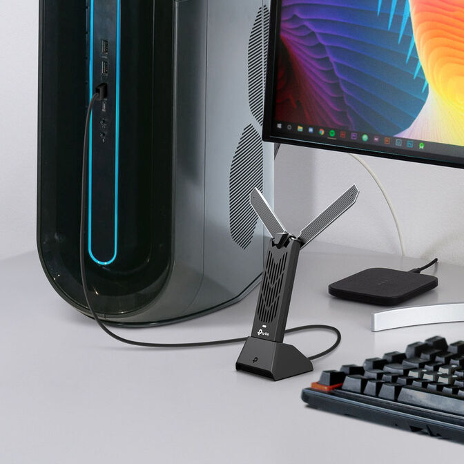 Adaptador de Rede USB TP-Link Archer TBE400UH Wireless BE6500 Wi-Fi 7 Tri-Band High-Gain image number 3