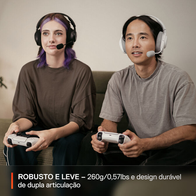 Headset Steelseries Arctis Nova 3P Wireless/Bluetooth Branco image number 4