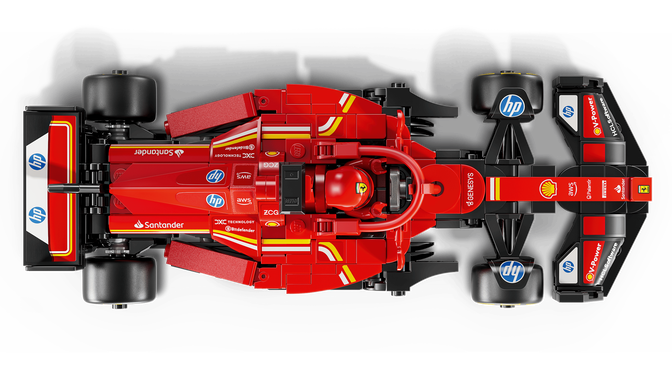 LEGO Speed Champions: Carro de Corrida Ferrari SF-24 F1, 275 Pe&ccedil;as (77242) image number 4