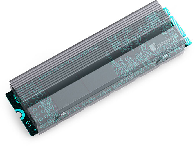 Cooler Jonsbo M.2 -6 SSD Cinzento image number 4