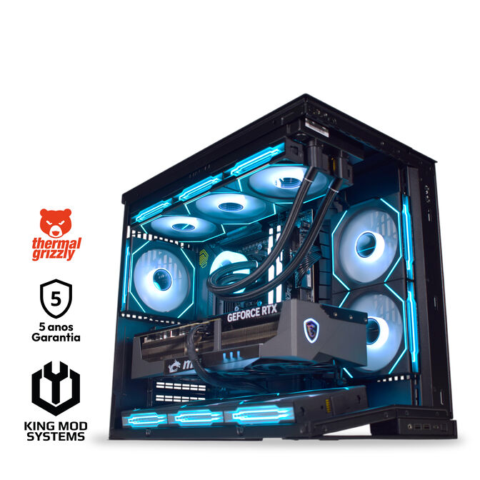 Computador King Mod Gamer-PC Ryzen 7 9800X3D 32GB DDR5 2TB RTX 5090 WiFi W11 V6 Bonus