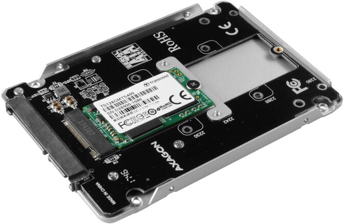 Caixa Interna AXAGON RSS-M2SD SATA 2.5" para NGFF M.2 SSD, Aluminio Silver image number 3