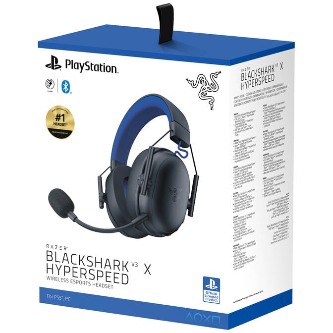 Headset Razer BlackShark V3 X Hyperspeed para PlayStation Wireless/Bluetooth Preto image number 10