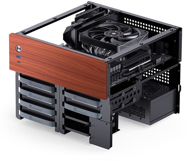 Caixa Mini-ITX Jonsbo N4 Preto image number 3