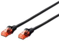Cabo de Rede Ewent RJ45 U/UTP Cat.6 5 M Preto