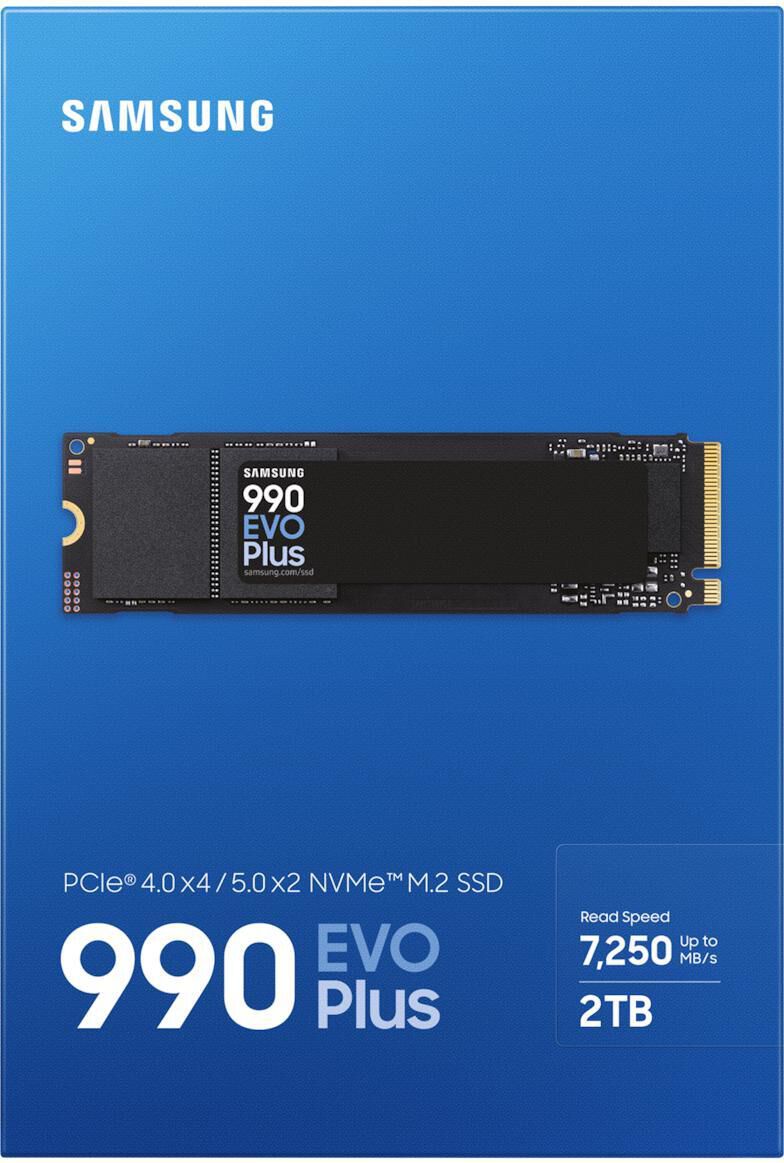 SSD Samsung 990 EVO Plus 2TB Gen4 M.2 NVMe (7250/6300MB/s)