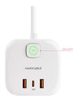 Cubo Nanocable com 3 Tomadas 3 USB com interruptor Branco image number null